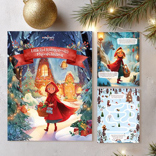Little Red Riding Hood Christmas Activity Pack for Kids (Ages 3–7).