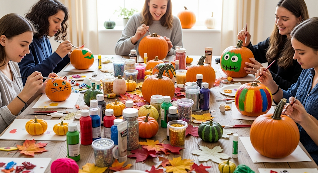 halloween pumpkin decorating contest for teens